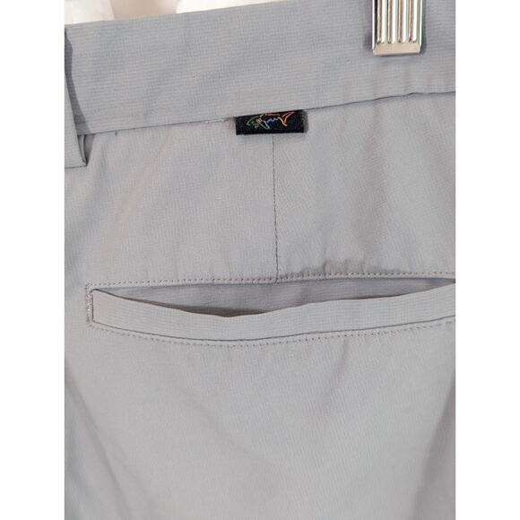 Greg Norman Everbest (Fit 39W 10L) Gray Flat Front Shorts (labeled 36W) - Picture 6 of 8